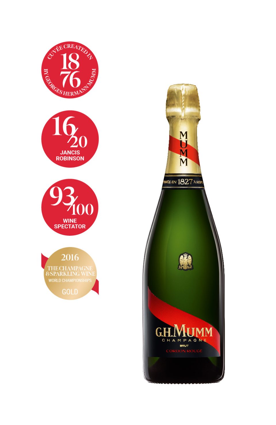 G.H. Mumm Cordon Rouge Brut Champagne 750ML – Elio's Wine Warehouse