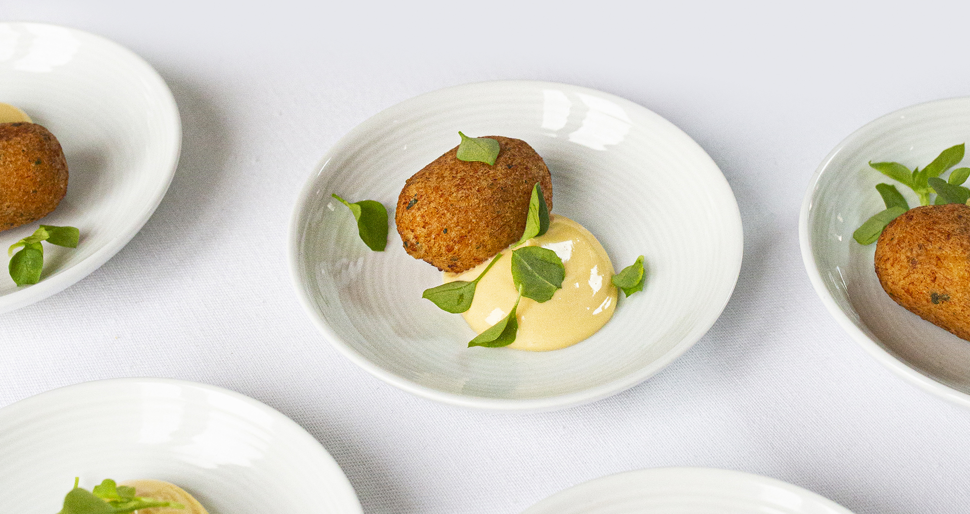 King prawn croquettes and ginger mayonnaise