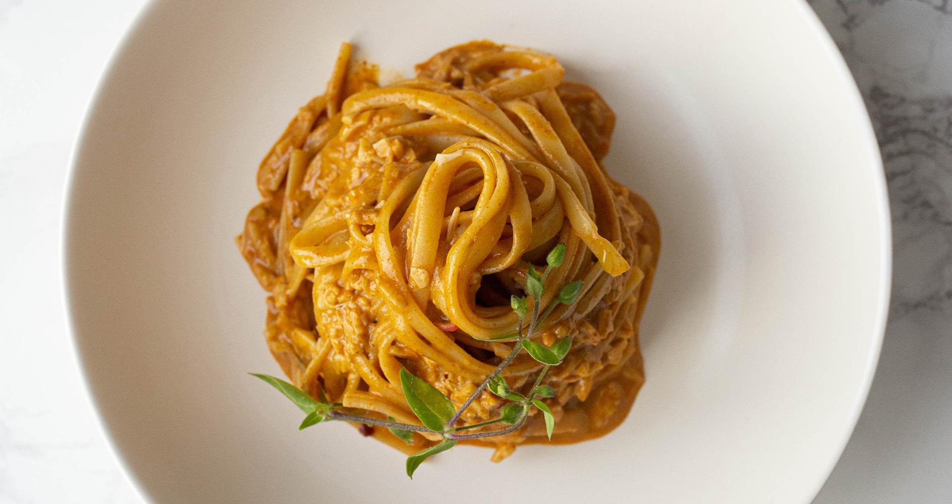 Linguine à l'araignée de mer