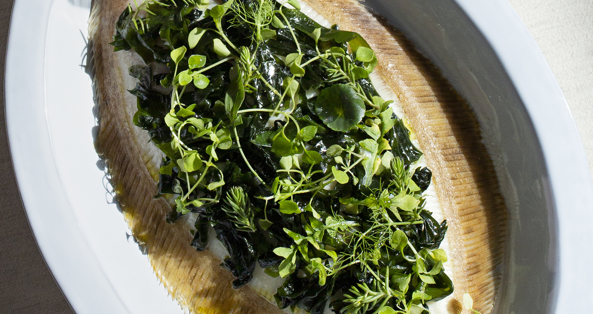 limande sole au beurre d'herbes