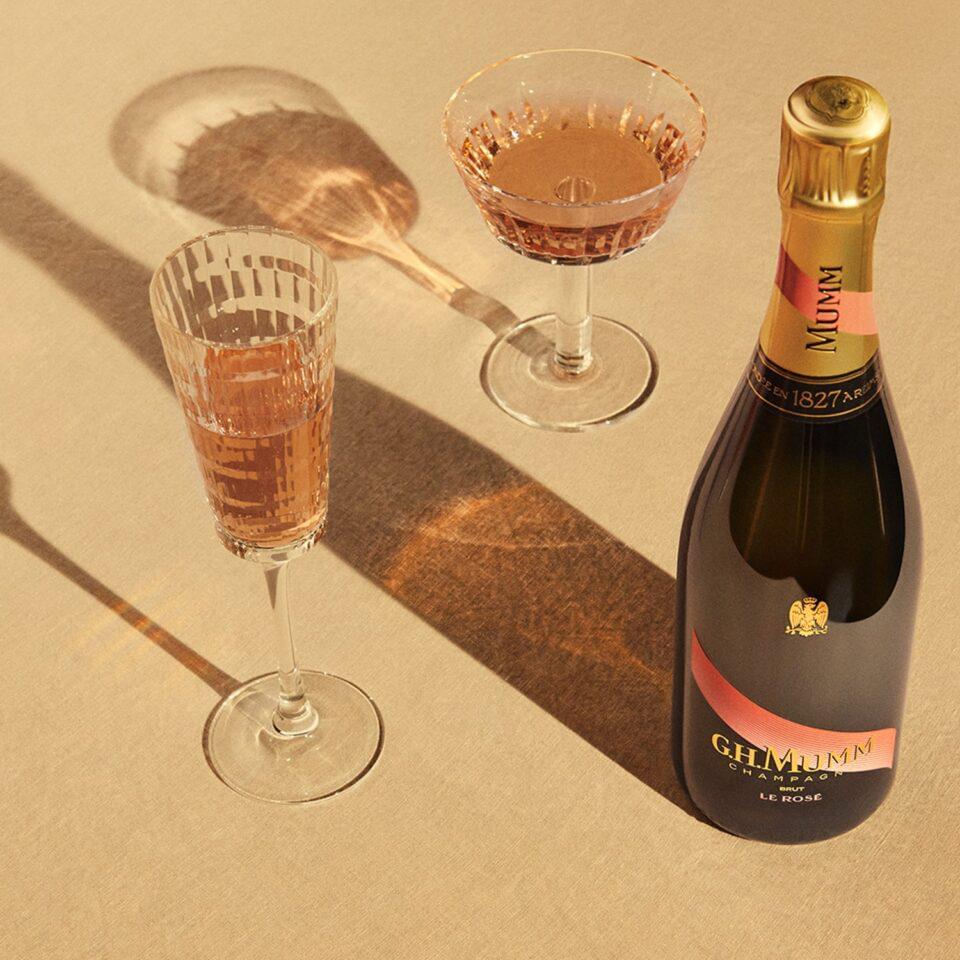 Champagne Mumm Le Rose. Buy champagne on-line. Smartbites