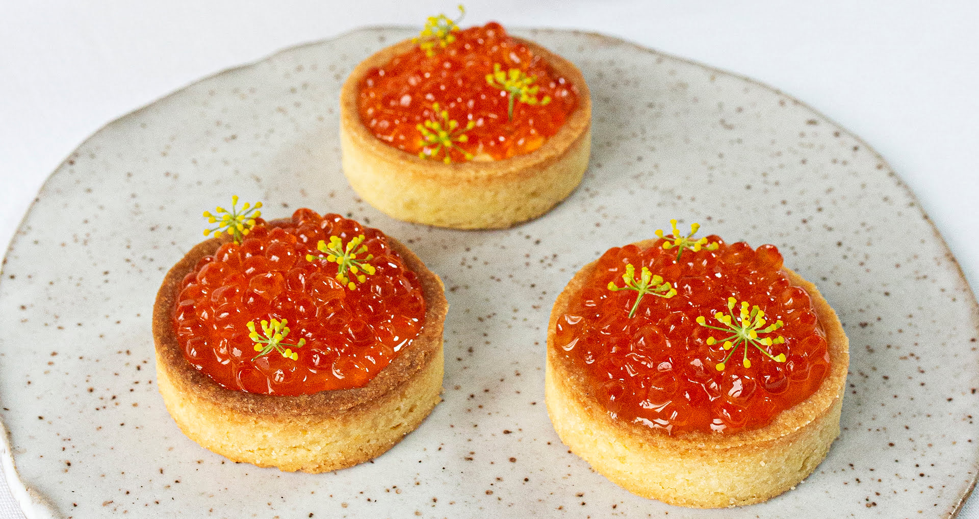crab and salmon tartlet