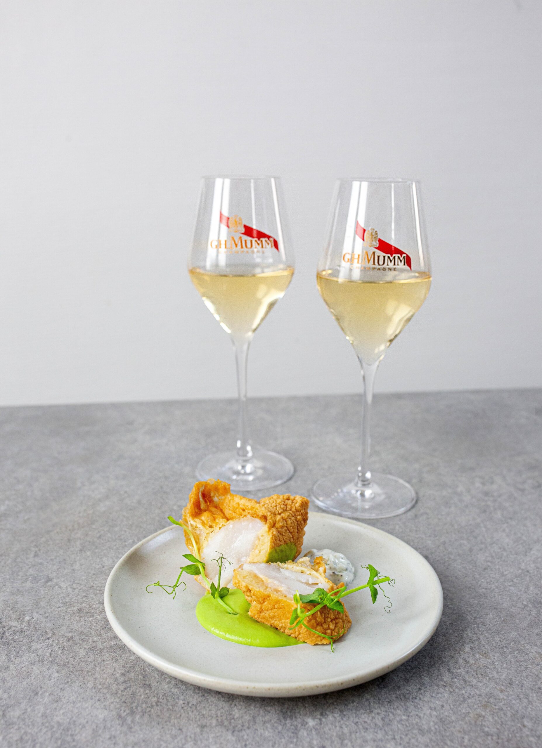Fish & chips et sauce tartare G.H.Mumm Fish & chips et sauce tartare G.H.Mumm