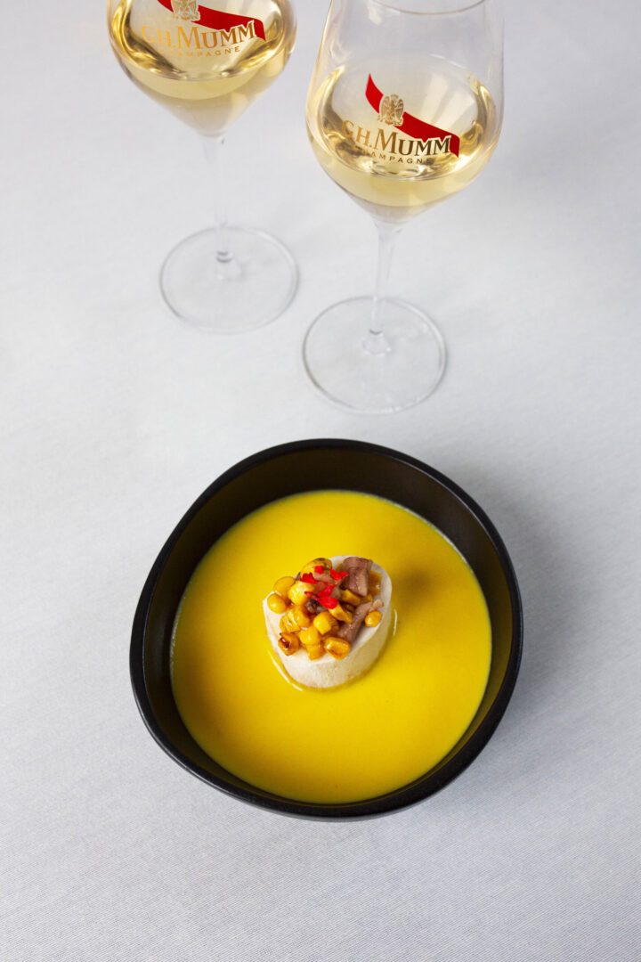 sweet corn veloute recipe feature image taste explorer