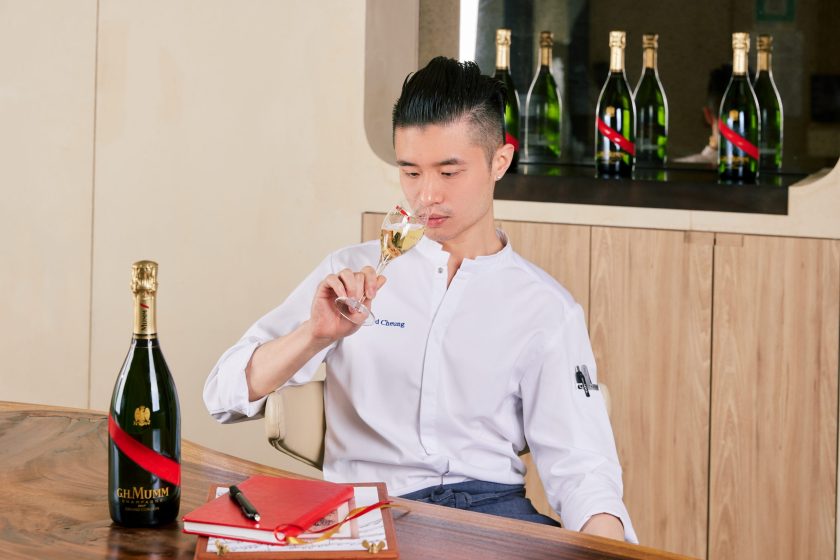 chef leonard and champagne