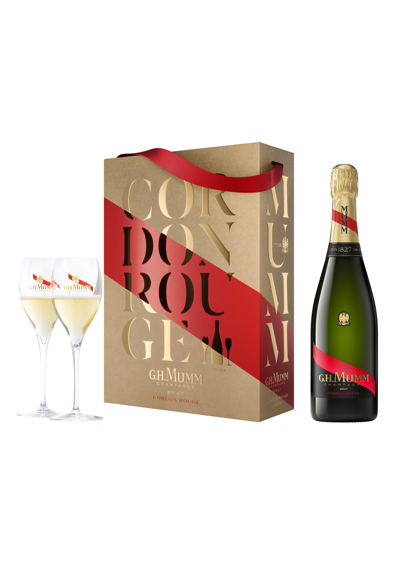 GH Mumm Champagne w/flutes 750ml – Grand Island Wine & Spirits