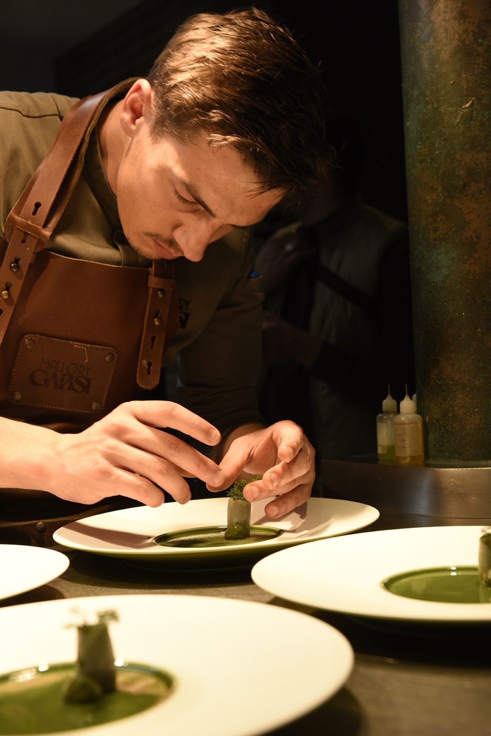 Chef Mallory food plating