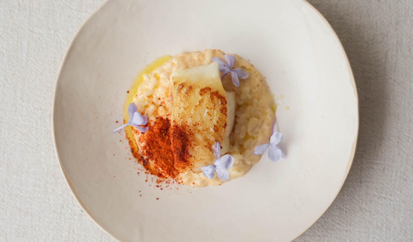 2_3 – Roasted codfish, salted rice milk, bacon rumble