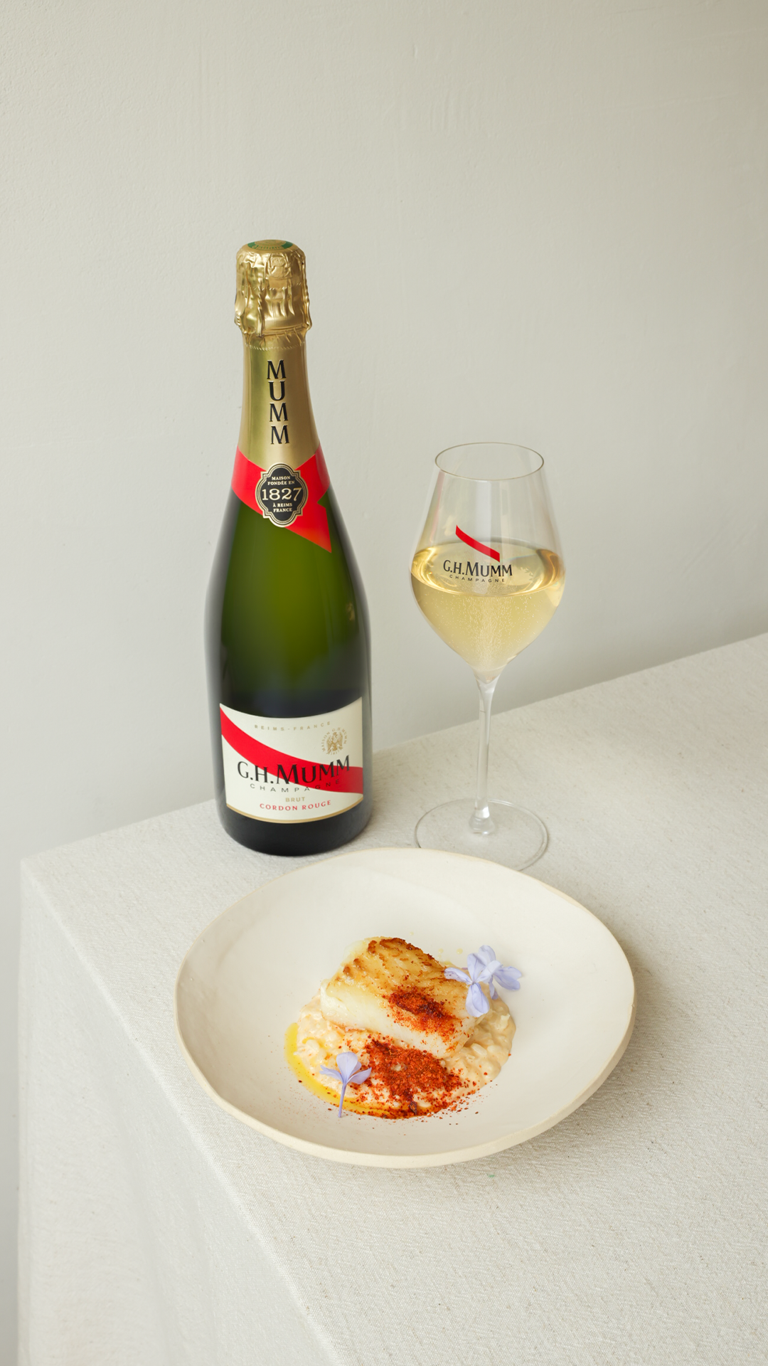 Cabillaud rôti, riz au lait