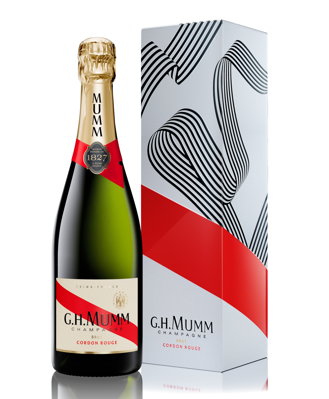 Packshot 3 quarts - Mumm Anamorphée Cordon Rouge